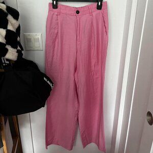 Pink Trousers in Size Small Zara